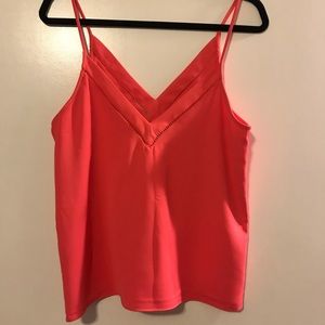 Parker pink v-neck tank XS